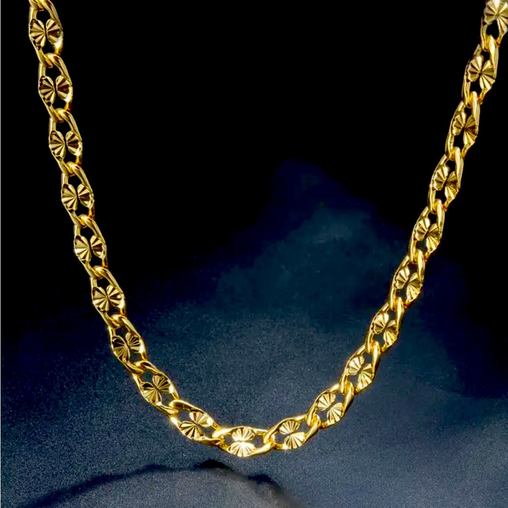 BRAND NEW 18K GOLD LEAF LINK CHAIN‼️